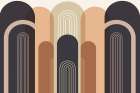 Mid Century Arches Art Print by Urban Epiphany