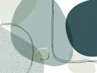 Green Modern Lines Art Print by Urban Epiphany