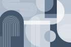 Arches In Blue Art Print by Urban Epiphany