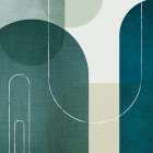 Green Linen Mountains 1 Art Print by Urban Epiphany