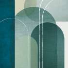 Green Linen Mountains 2 Art Print by Urban Epiphany