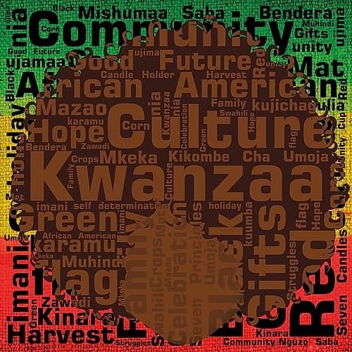 Kwanzaa Silhouette 1 Signs Print