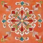 Orange Bandana Mosaic Art Print