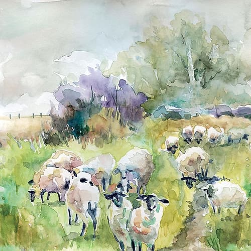 Spring Flock Art Print
