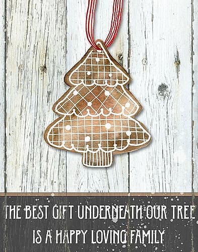 Gingerbread Tree Art Print