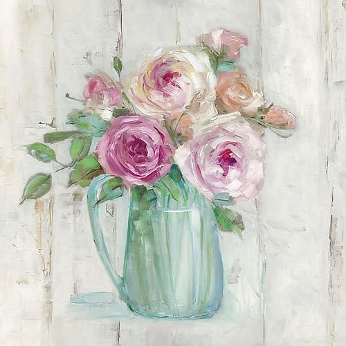 Cottage Sweet Bouquet I Art Print
