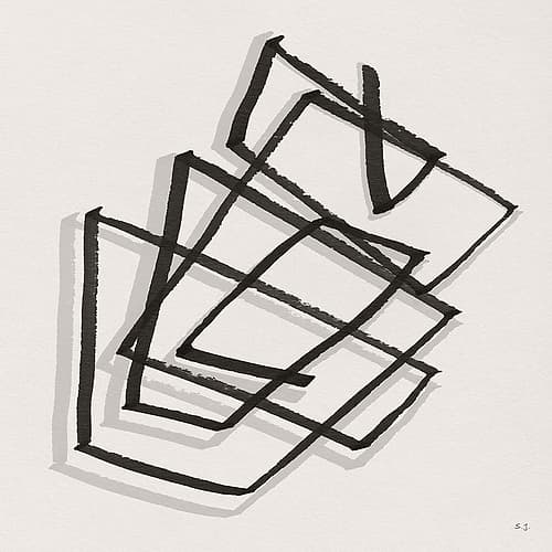 Which Way II Art abstrait reproduction