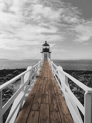 Port Clyde Lighthouse Coastal Print