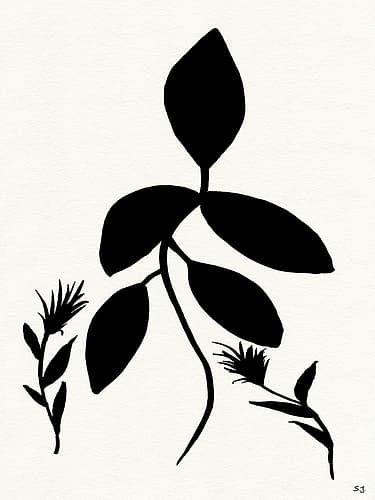 Silhouette Garden I Art Print