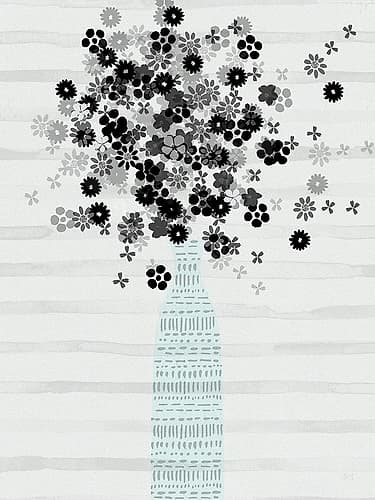 Bouquet of Black and White Art Print
