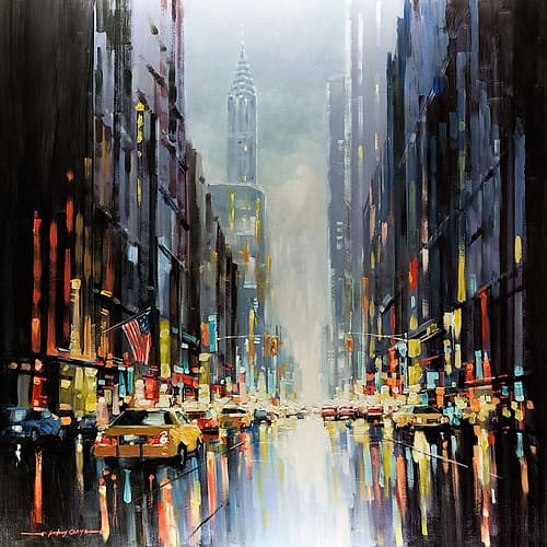 City Lights Travel Print