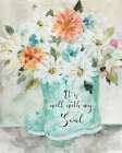 Daisy Wellies Bouquet Art Print
