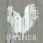 Rooster Gather Art Print