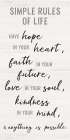 Simple Rules of Life Art Print