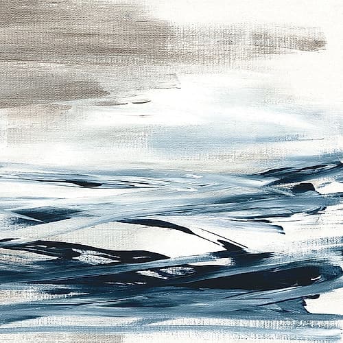 Tumultuous Indigo II Art Print