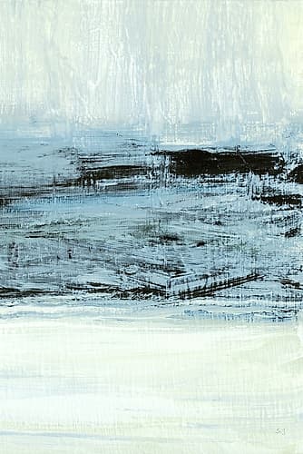 Indigo Wood II Art Print
