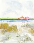 Sketchy Beach II Art Print