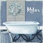Relax Bathroom Art Print