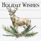 Holiday Wishes Deer Art Print