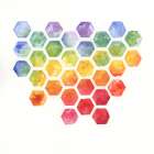 Color Pop Hive Art Print by Nan