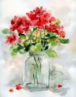 Summer Geranium II Art Print