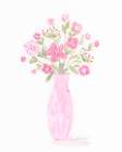Boho Pinwheel Bouquet I Art Print