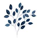 Navy Leaves I Art Print