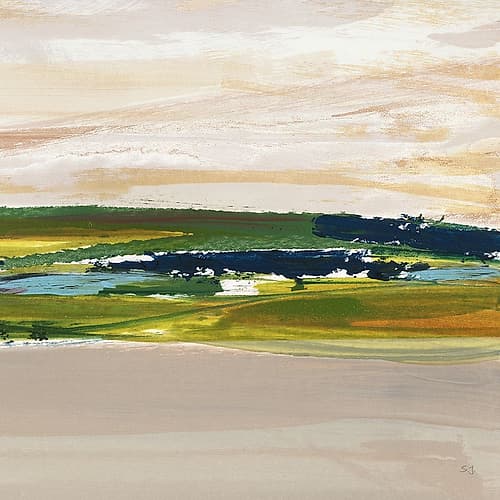 Green Is My Valley II Art Print