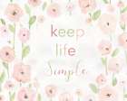Meadow Pink Simple Life Art Print