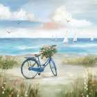 Beach Bike Bliss Art Print