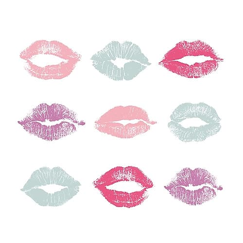 Kisses in Color Art Print