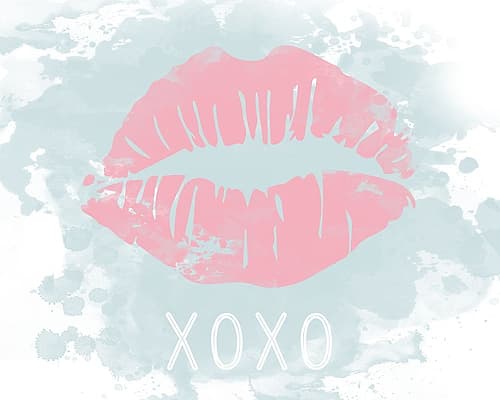 XOXO in Color Fashion Print