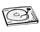 Vinyl Sketch Art Print