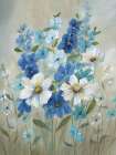 Blue Garden II Art Print by Nan