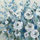 Sapphire Blossoms Art Print
