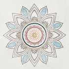 Soft Mandala Burst I Art Print
