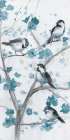 Blue Chickadees I Art Print by Nan