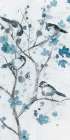 Blue Chickadees II Art Print by Nan