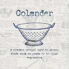 Colander Kitchen Print