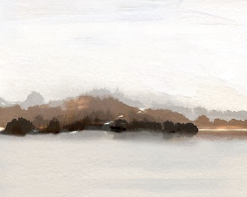 Slauson Mountain at Dusk Art Print