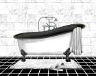 Modern Bath II Bathroom Art Print