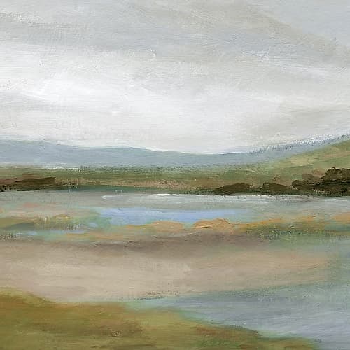 Lake in the Foothills Art Print