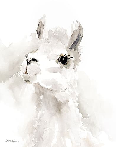 Sweet Llama II Minimalist Print