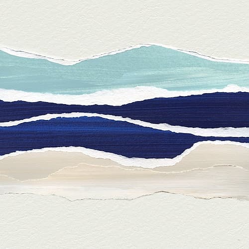 Sand and Waves I Art Print
