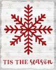 Tis the Season Snowflake Art Print