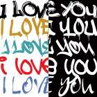 I Love You Graffiti Art Print
