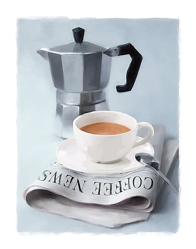 Coffee News I Coffee Print