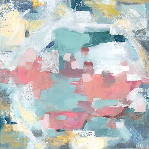 Aqua Harmony Abstract Art Print
