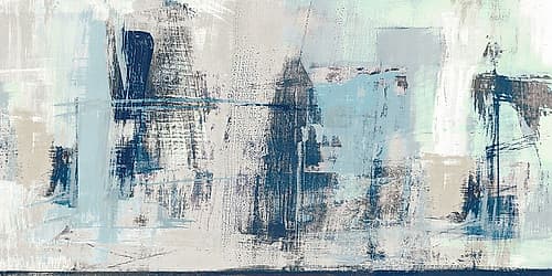 Building  A Bridge Abstract Art Print