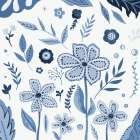 Providence Folk Flowers III Art Print